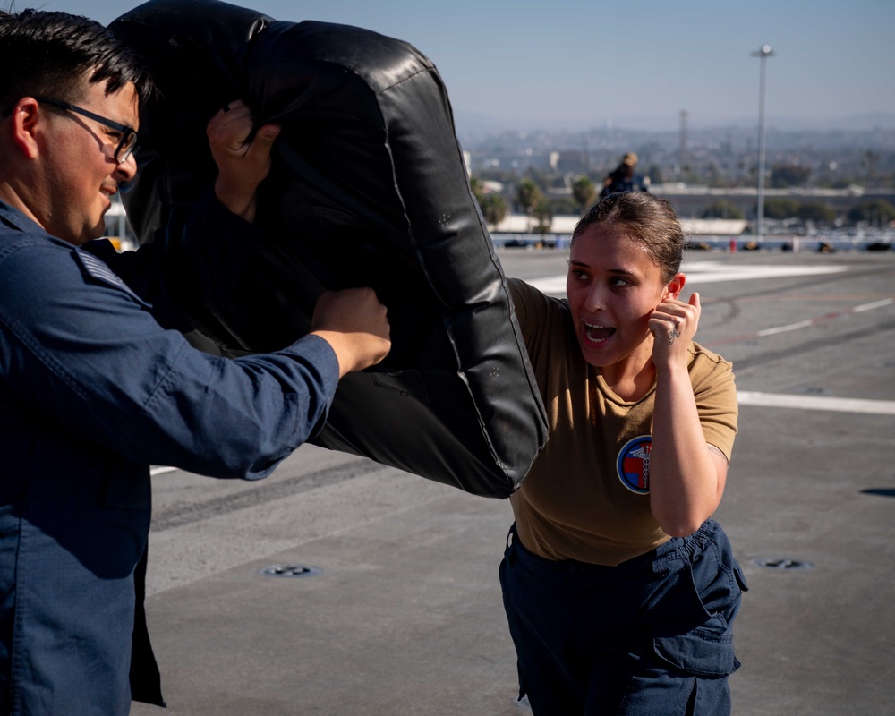 Boxer Conducts OC Spray Training