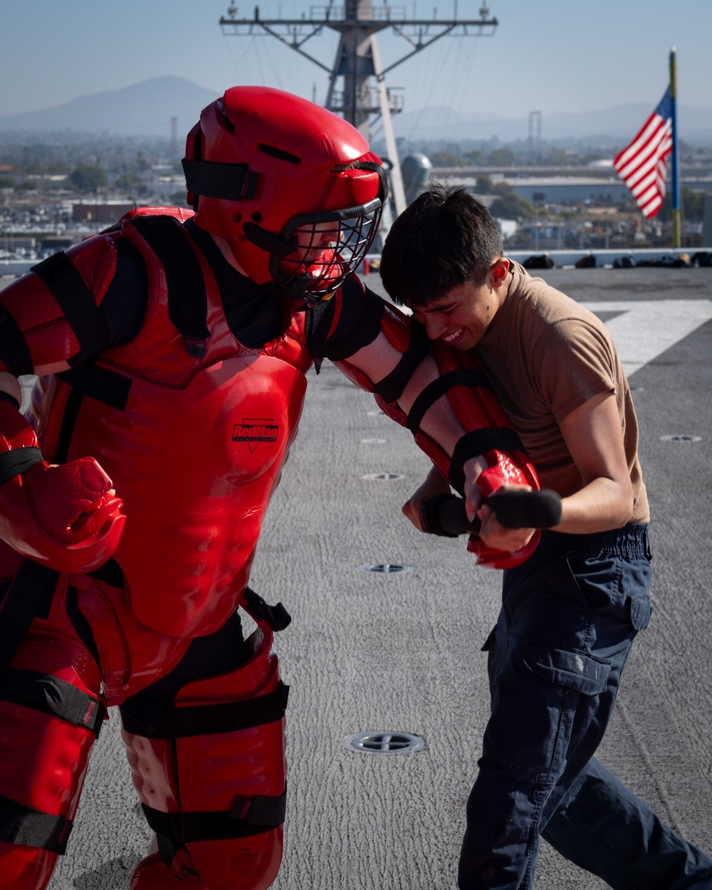 Boxer Conducts OC Spray Training