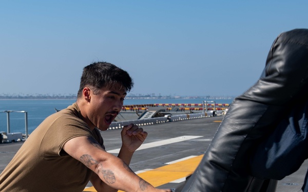 Boxer Conducts OC Spray Training