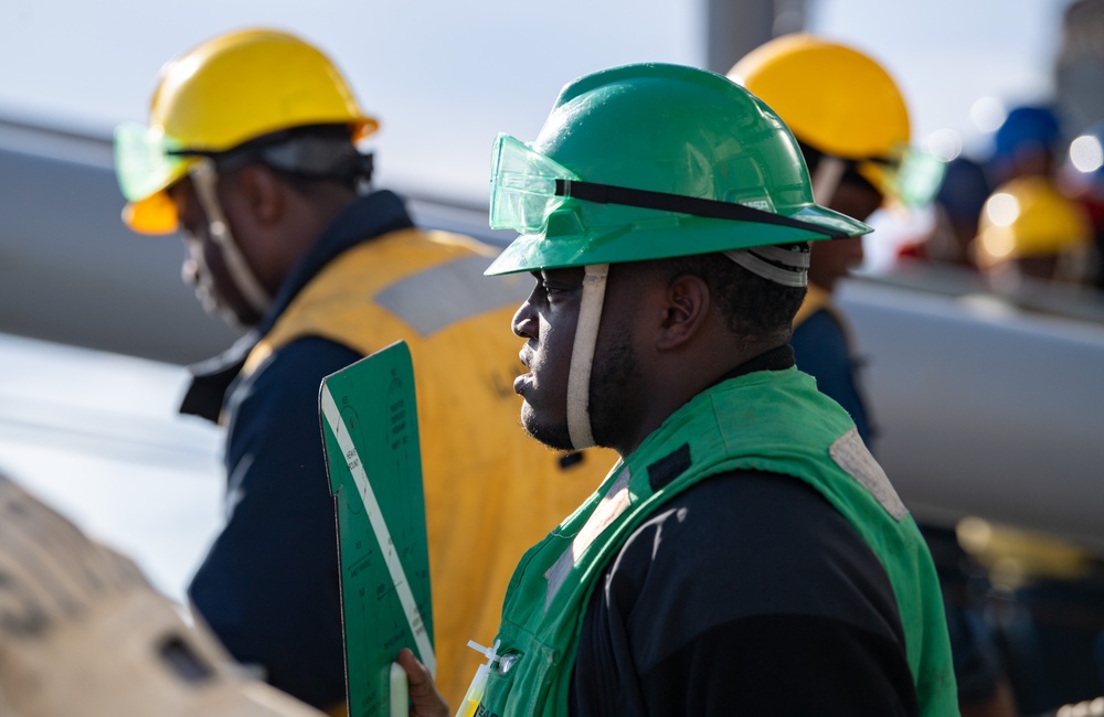 USS Boxer conducts a FAS with USS Charleston