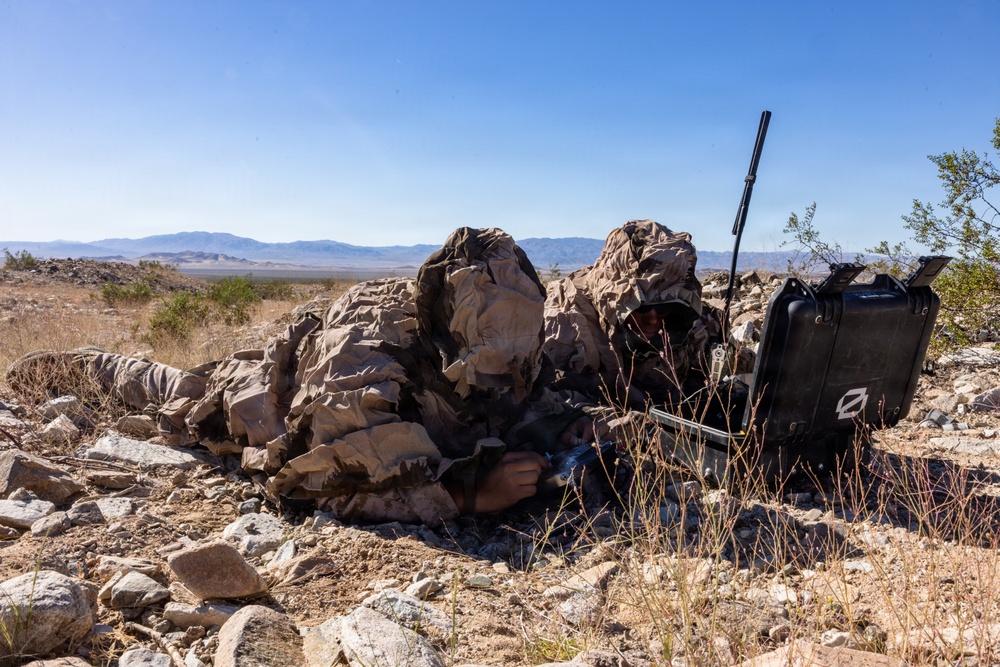 Marines with 3rd Bn., 7th Marines, 3rd LAR, conduct drone strike to commence Range 400