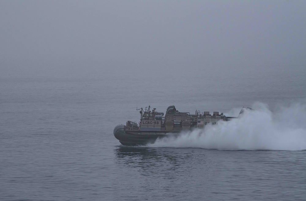 Boxer conducts well deck operations