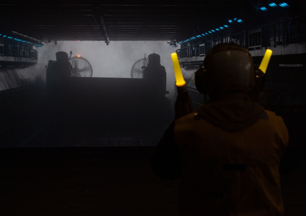 Boxer conducts well deck operations