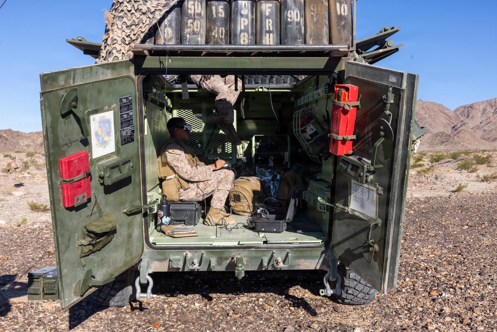 Marines with 3rd Bn., 7th Marines, 3rd LAR, conduct drone strike to commence Range 400