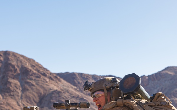Marines with 3rd Bn., 7th Marines, 1st CEB, conduct company attacks during Range 400