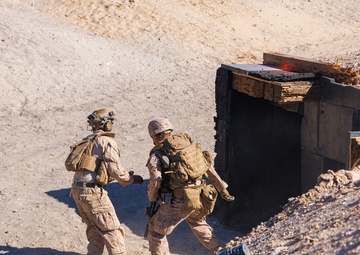 Marines with 3rd Bn., 7th Marines, 1st CEB, conduct company attacks during Range 400
