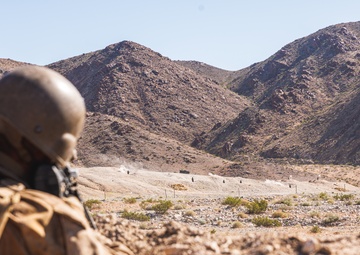 Marines with 3rd Bn., 7th Marines, 1st CEB, conduct company attacks during Range 400