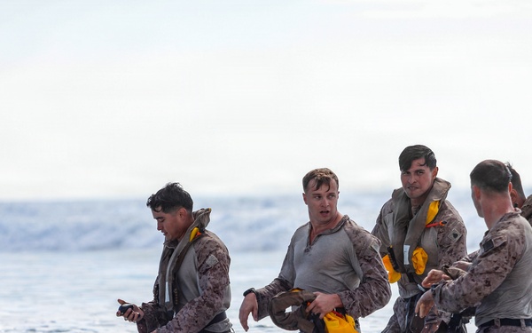 2nd Bn., 4th Marines, 3rd AA Bn conduct surf qualification