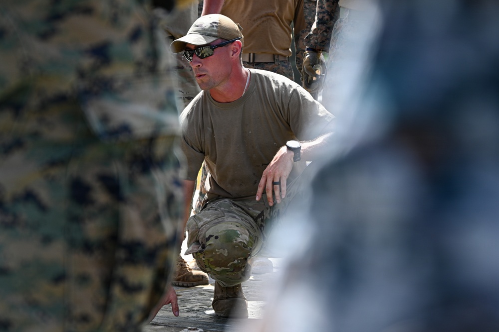 Joint, bilateral airfield damage repair training with U.S. Marines, U.S. Air Force,  during Resolute Dragon 25