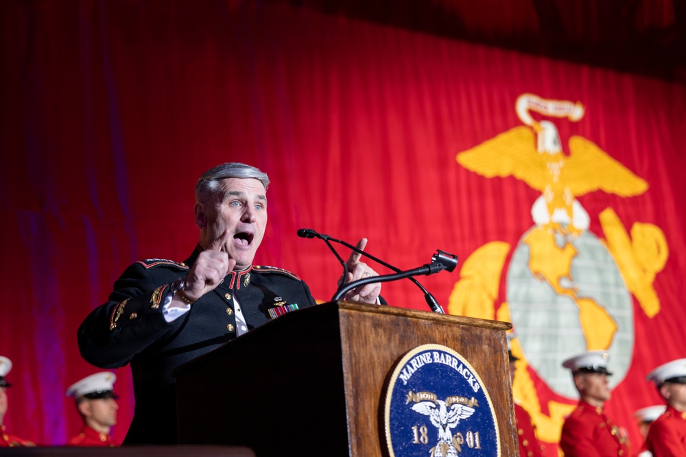 VCJCS attends 250th Marine Corps Birthday Ball hosted by Marine Barracks Washington D.C.