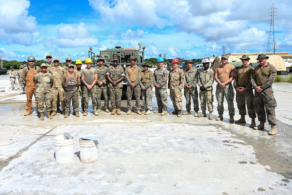 Joint, bilateral airfield damage repair training with U.S. Marines, U.S. Air Force,  during Resolute Dragon 25