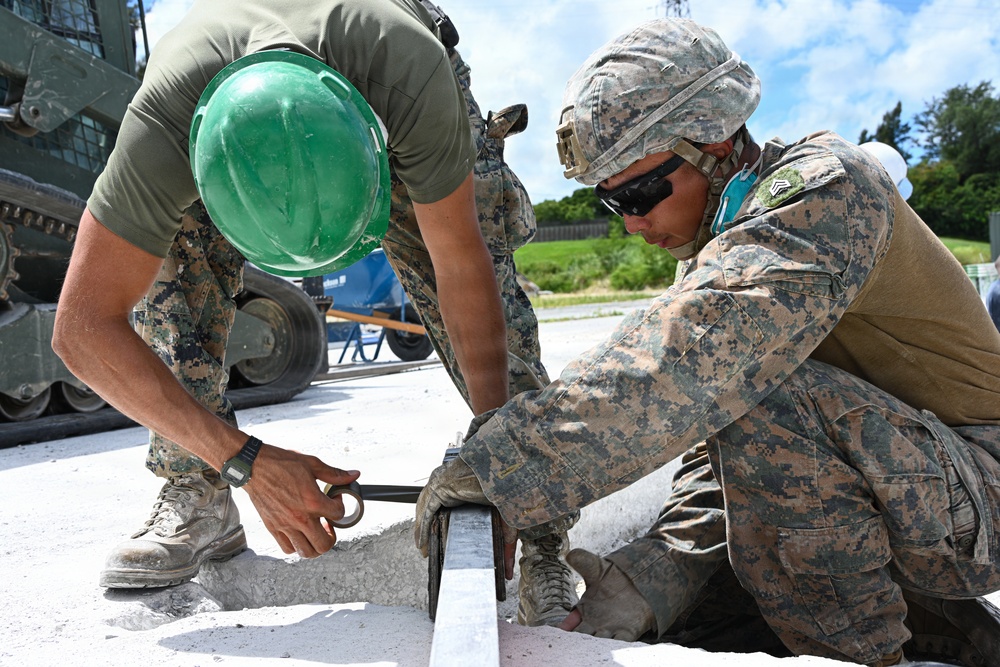 Joint, bilateral airfield damage repair training with U.S. Marines, U.S. Air Force,  during Resolute Dragon 25