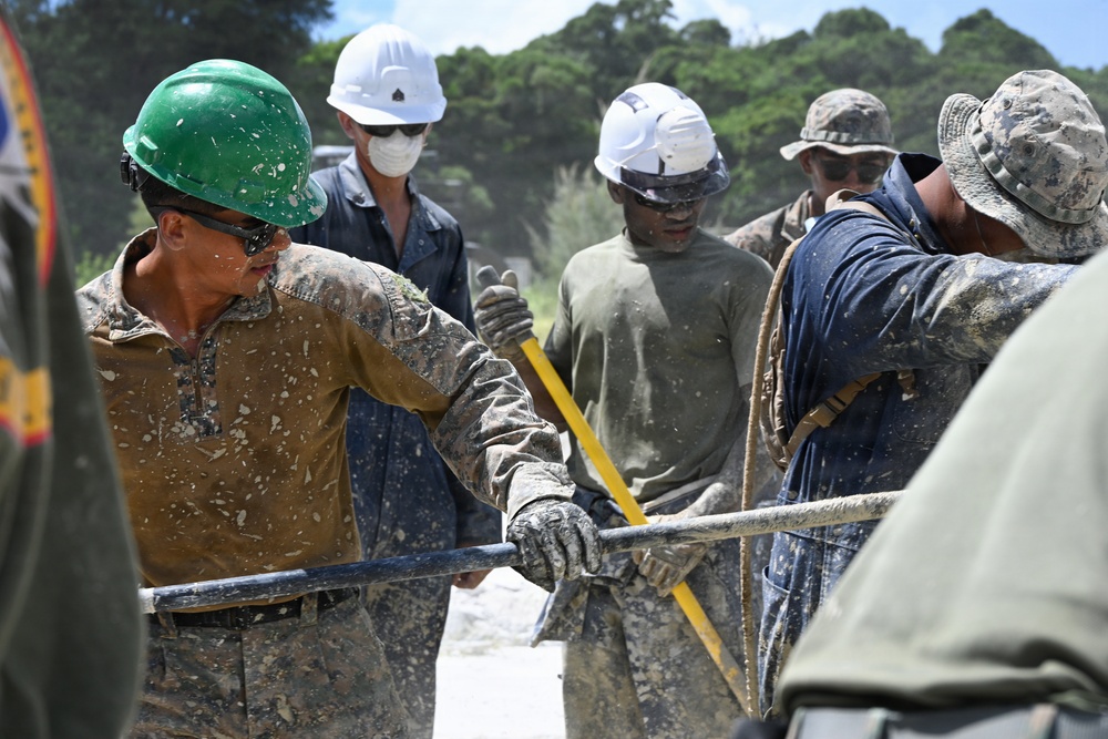 Joint, bilateral airfield damage repair training with U.S. Marines, U.S. Air Force,  during Resolute Dragon 25