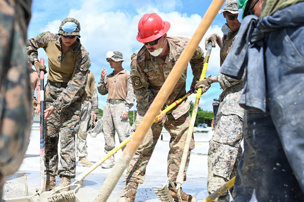Joint, bilateral airfield damage repair training with U.S. Marines, U.S. Air Force,  during Resolute Dragon 25