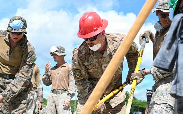 Joint, bilateral airfield damage repair training with U.S. Marines, U.S. Air Force,  during Resolute Dragon 25
