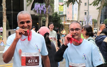 Col. Arroyo and Command Sgt. Maj. Price's participation for the 22nd Gangnam International Peace Marathon