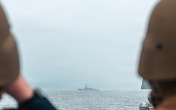 U.S. Navy Sailors Man .50-caliber Machine Gun Mounts