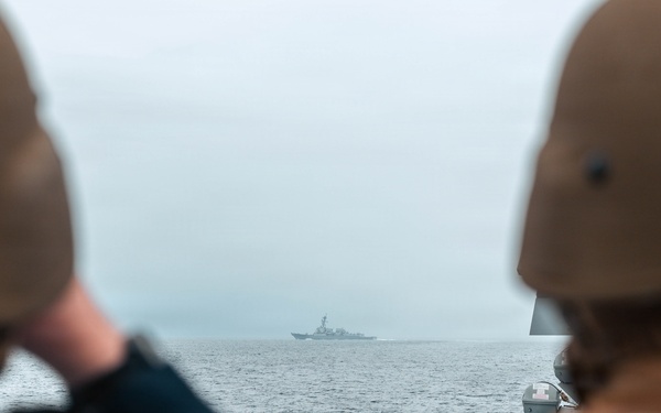 U.S. Navy Sailors Man .50-caliber Machine Gun Mounts