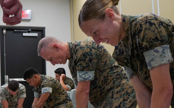 Marines and Sailors with Camp Blaz conduct AED and CPR training