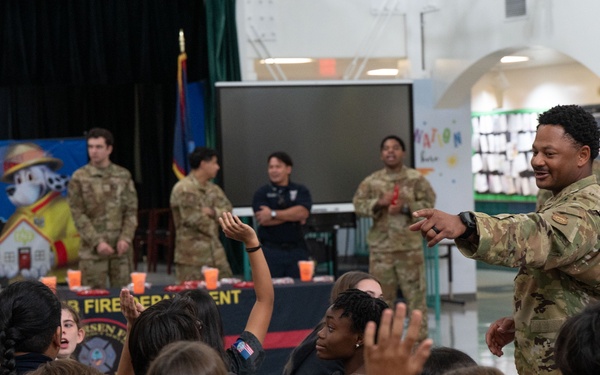 Andersen Fire Department hosts 2025 Fire Prevention Week Pep Rally