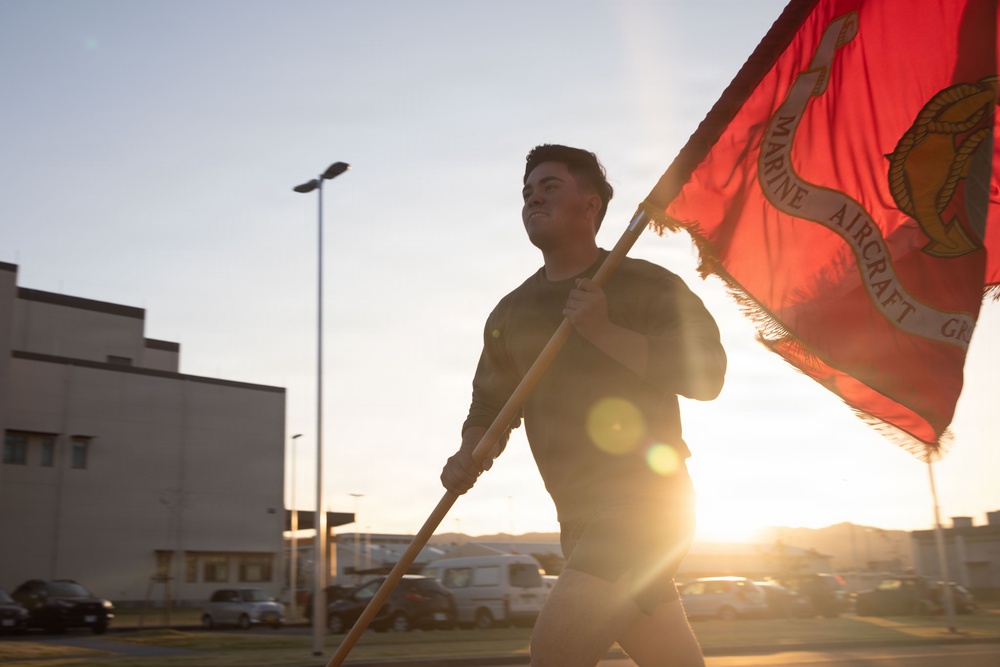 MAG-12 Marines run 250 miles commemorating Marine Corps’ 250th birthday
