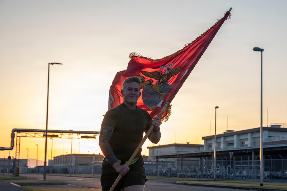 MAG-12 Marines run 250 miles commemorating Marine Corps’ 250th birthday