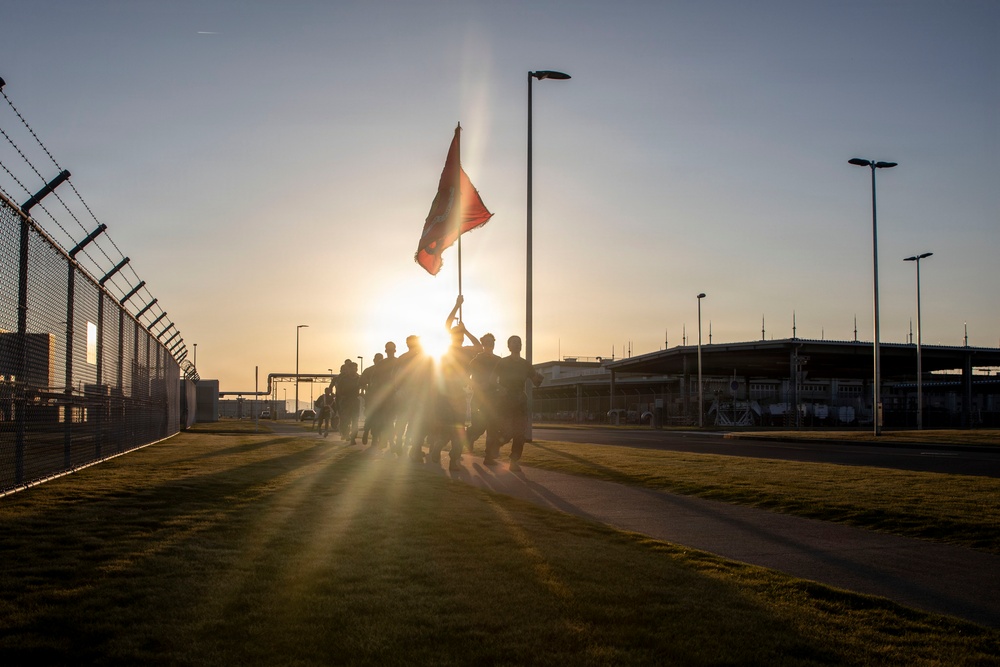 MAG-12 Marines run 250 miles commemorating Marine Corps’ 250th birthday