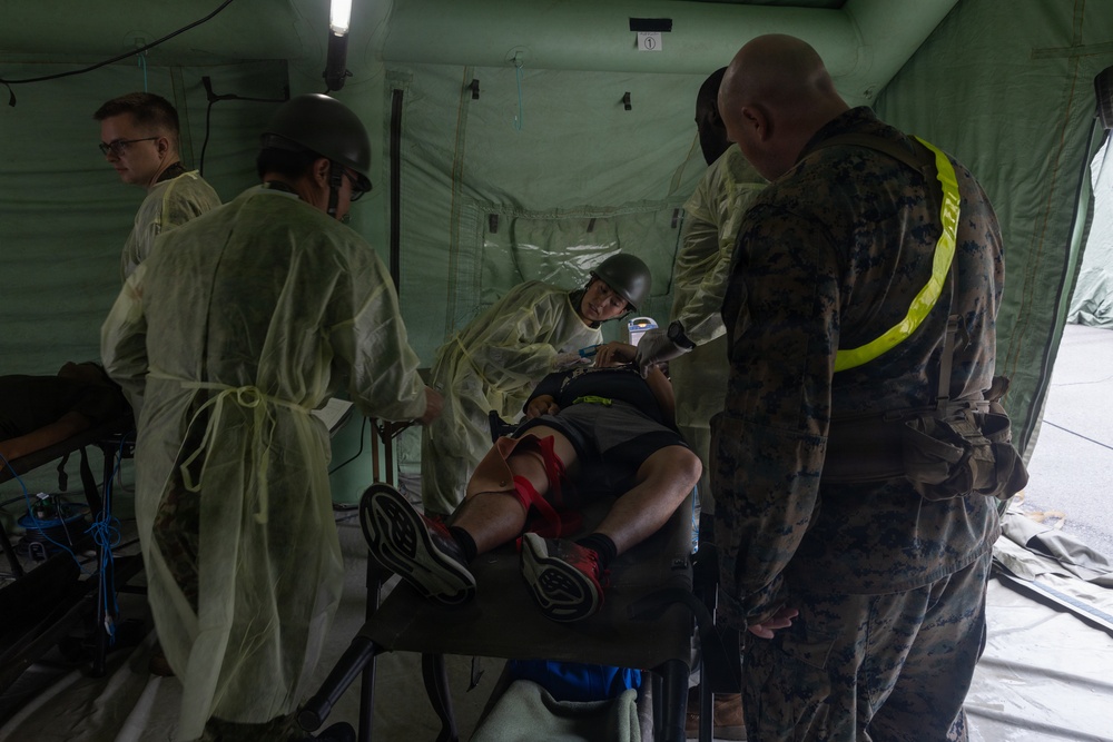 U.S. Marines and JSDF Conduct Medical Exercise