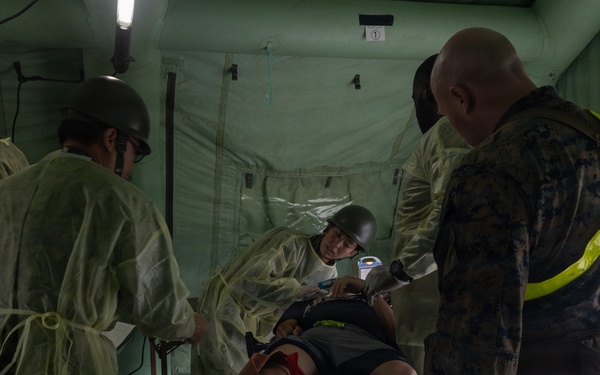 U.S. Marines and JSDF Conduct Medical Exercise