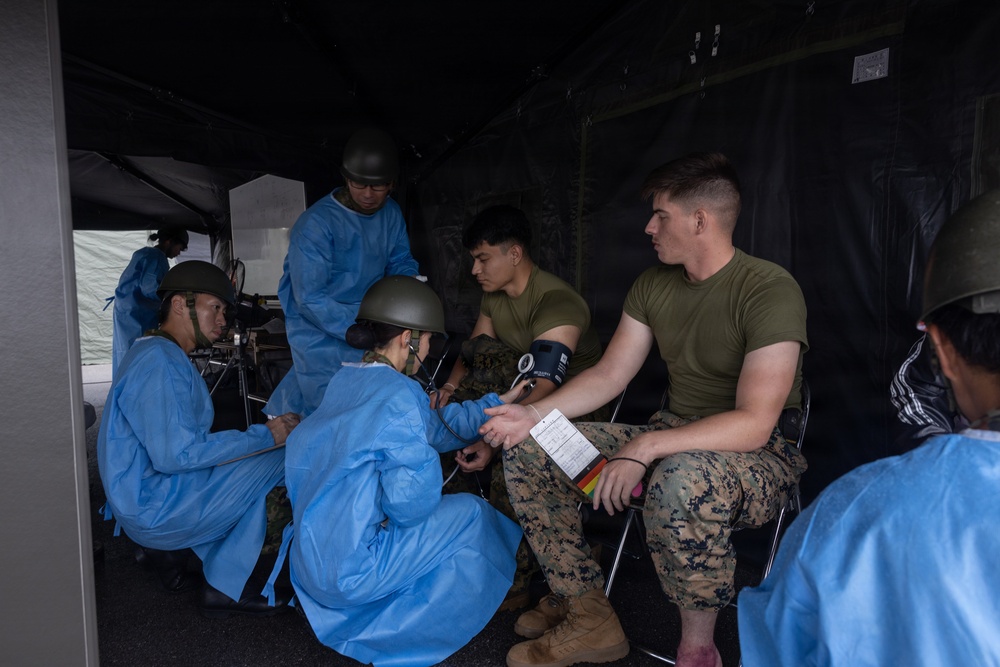 U.S. Marines and JSDF Conduct Medical Exercise