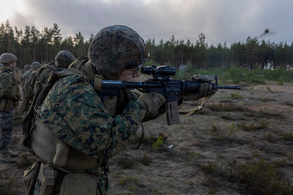 U.S. Marines participate in Marine Corps Combat Marksmanship Program table 5 to increase lethality and combat readiness