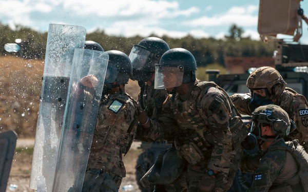 KFOR U.S. Soldiers Conduct Crowd and Riot Control