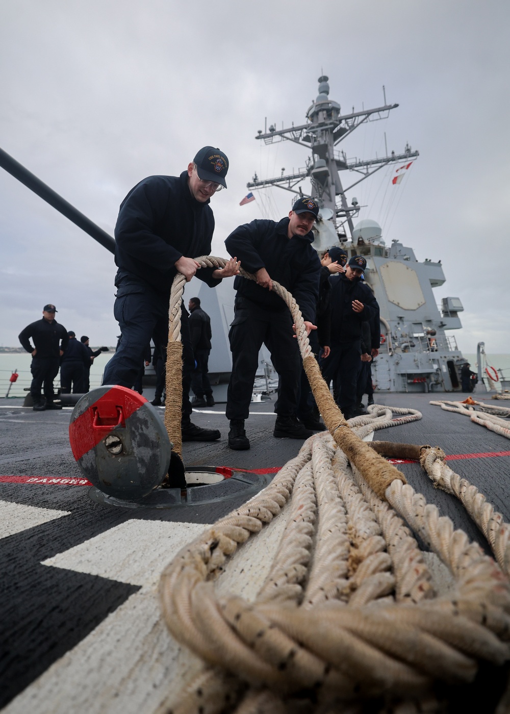 Sea and Anchor evolution with the crew of USS Paul Ignatius (DDG 117)