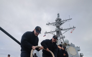 Sea and Anchor evolution with the crew of USS Paul Ignatius (DDG 117)