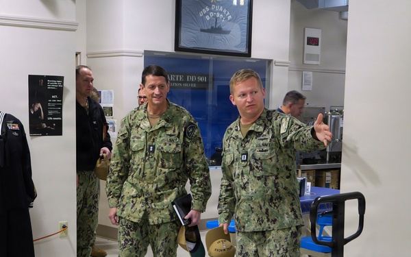 Rear Adm. Huffman visits Navy Supply Corps School