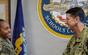 NETC commander visits SWSC, tours simulators