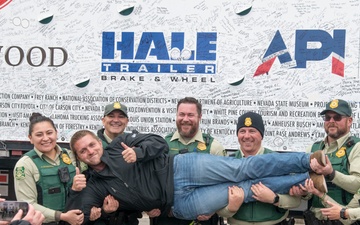 Capitol Christmas Tree arrives at Andrews