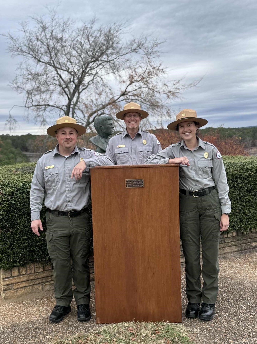 Greers Ferry park rangers restore podium