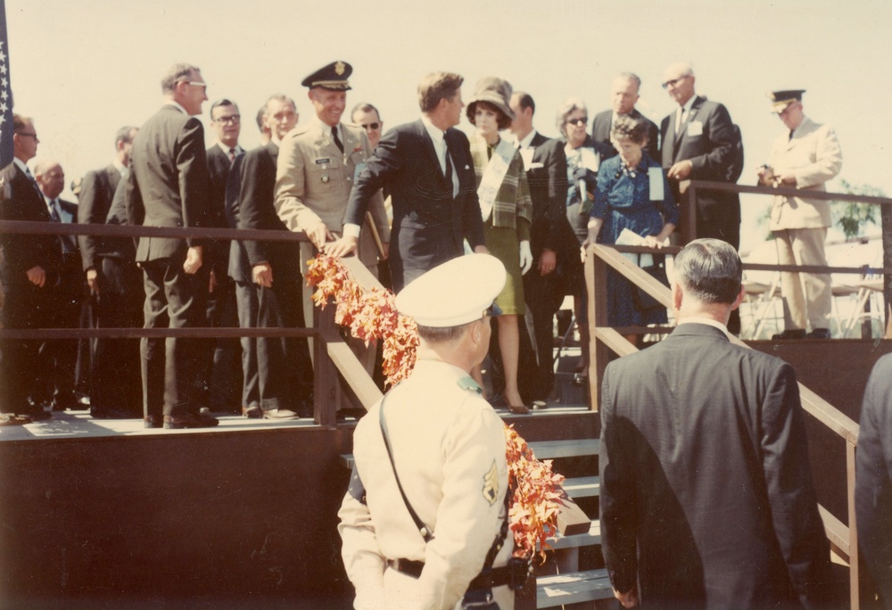 President John F. Kennedy at Greers Ferry Dam dedication
