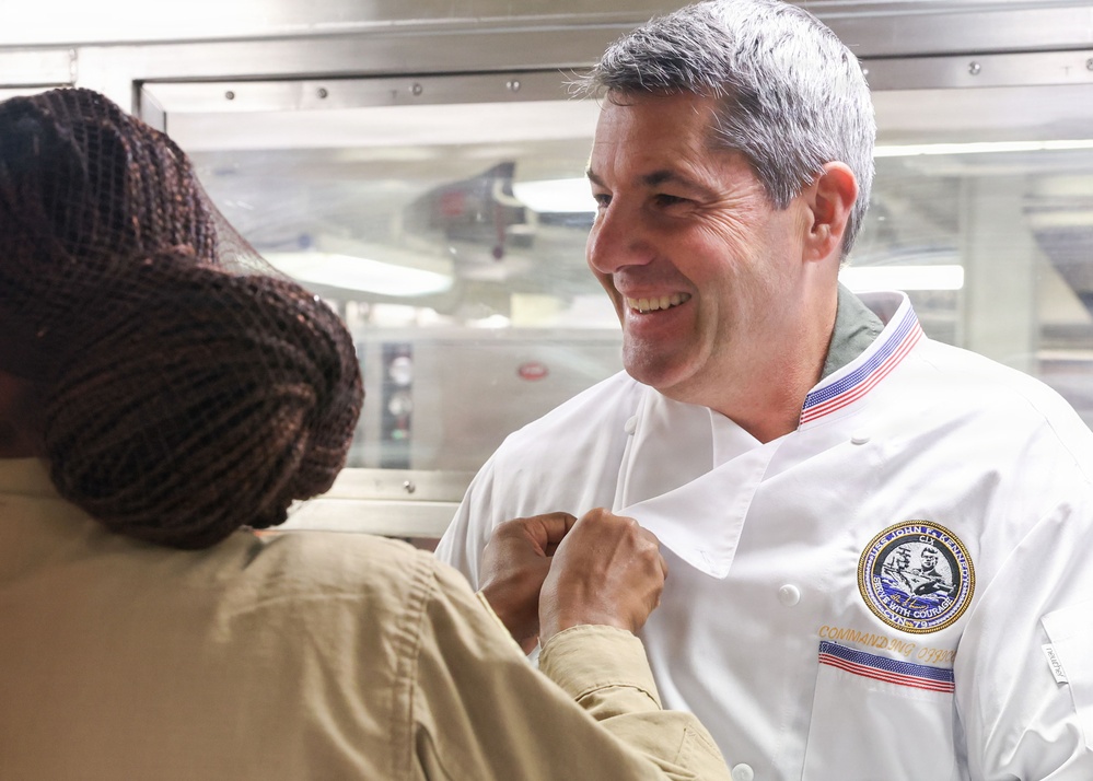 CVN 79 Galley Opens for Breakfast, Lunch and Dinner