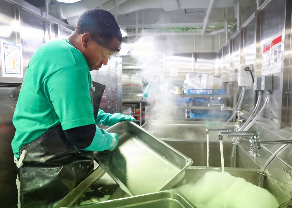 CVN 79 Galley Opens for Breakfast, Lunch and Dinner