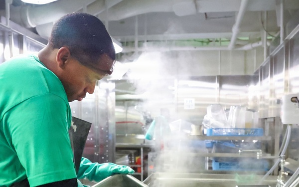 CVN 79 Galley Opens for Breakfast, Lunch and Dinner