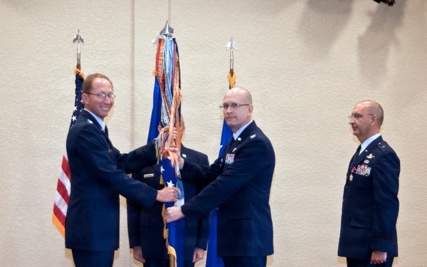 403rd Wing passes the guidon to a new commander