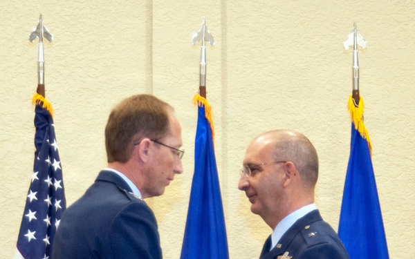 403rd Wing passes the guidon to a new commander