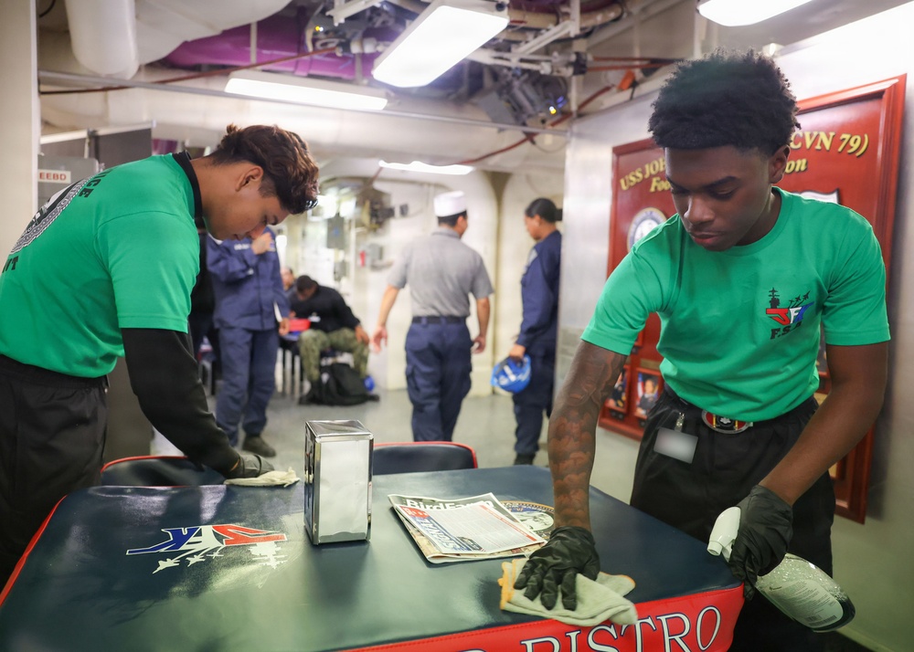 CVN 79 Galley Opens for Breakfast, Lunch and Dinner