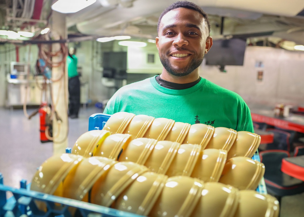 CVN 79 Galley Opens for Breakfast, Lunch and Dinner