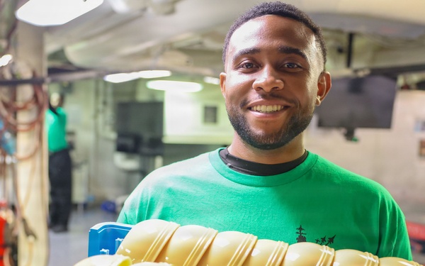 CVN 79 Galley Opens for Breakfast, Lunch and Dinner