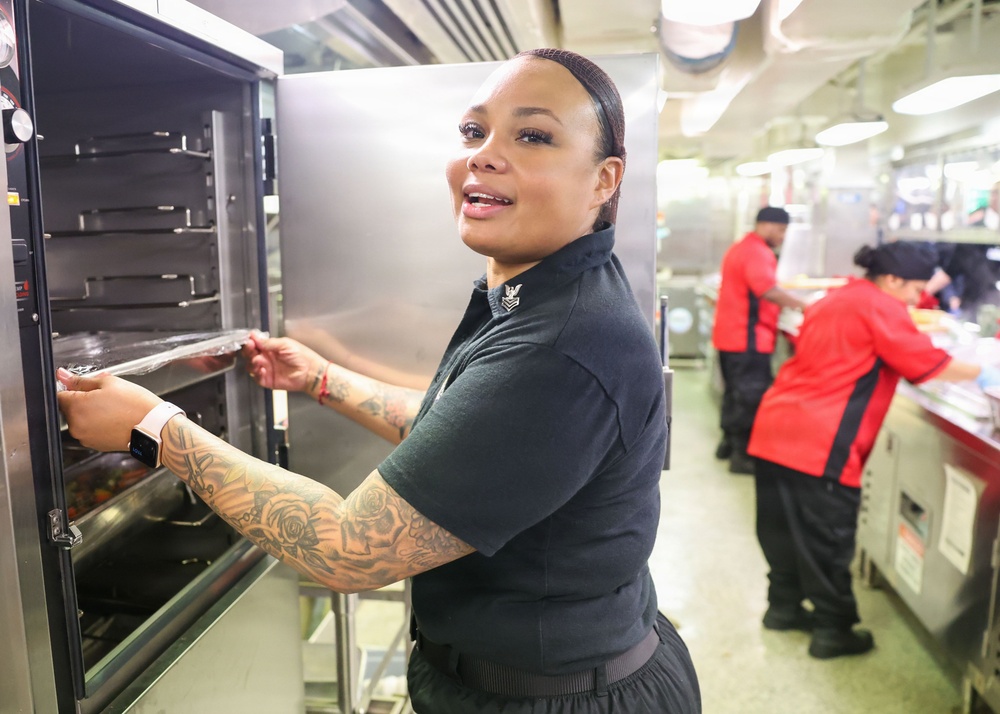 CVN 79 Galley Opens for Breakfast, Lunch and Dinner
