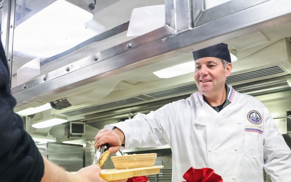 CVN 79 Galley Opens for Breakfast, Lunch and Dinner
