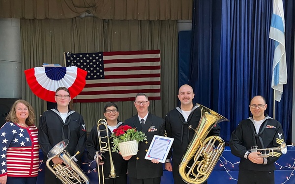 NBGL Brass Quintet Solomon Elementary Veterans Day Performance